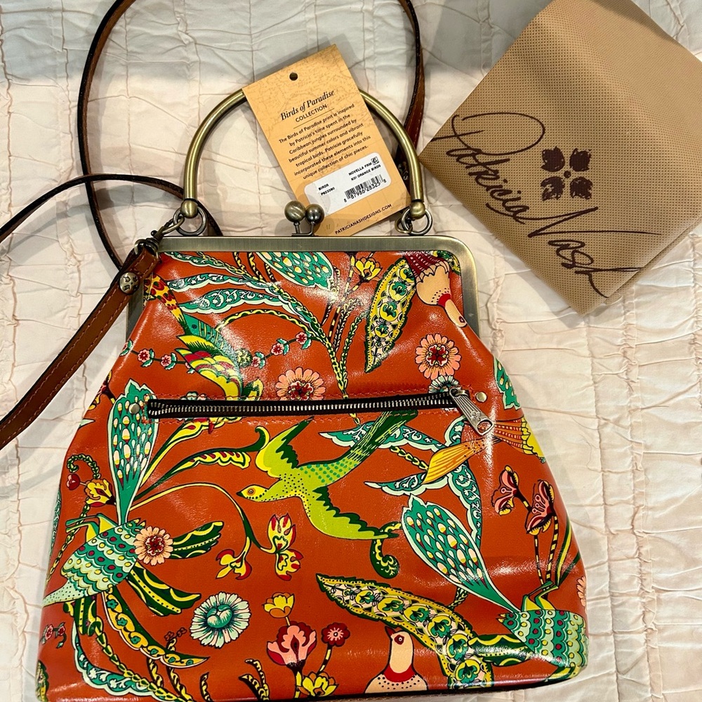 Patrica Nash- Birds of Paradise Handbag. New with tags and dust bag.
